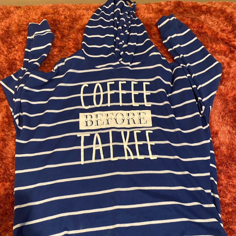 “Coffee before talkee” sweater for sale!